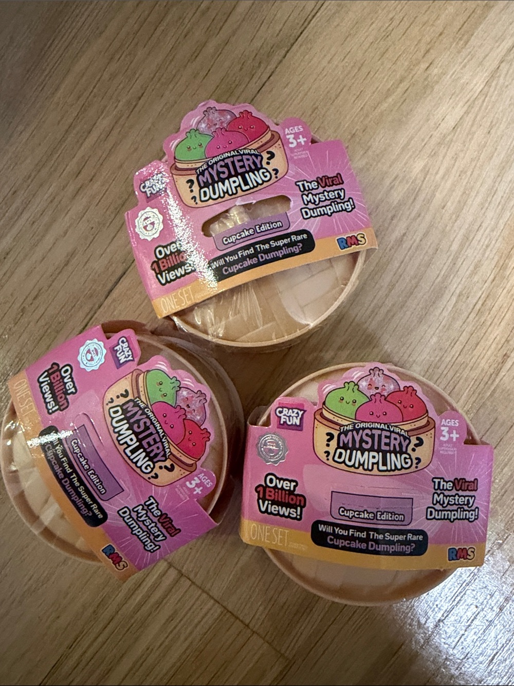 NEW RELEASE 3 Viral RMS Mystery Dumpling Brand New - Cupcake Edition Mini